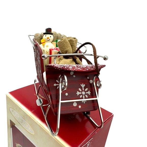 Hallmark Keepsake Ornament Santa's Magic Sleigh 2003 Waiting For Santa Collectio - Picture 3 of 13